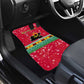 Angola Christmas Car Mats Santa Gifts and National Flag Map Motif - African Pride