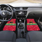 Angola Christmas Car Mats Santa Gifts and National Flag Map Motif - African Pride