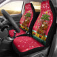 Angola Christmas Car Seat Cover Santa Gifts and National Flag Map Motif - African Pride
