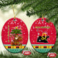 Angola Christmas Ceramic Ornament Santa Gifts and National Flag Map Motif - African Pride