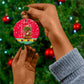Angola Christmas Ceramic Ornament Santa Gifts and National Flag Map Motif - African Pride