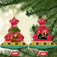 Angola Christmas Ceramic Ornament Santa Gifts and National Flag Map Motif - African Pride