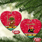 Angola Christmas Ceramic Ornament Santa Gifts and National Flag Map Motif - African Pride