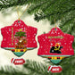 Angola Christmas Ceramic Ornament Santa Gifts and National Flag Map Motif - African Pride