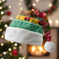 Angola Christmas Santa Hat Santa Gifts and National Flag Map Motif - African Pride