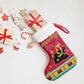 Angola Christmas Stocking Santa Gifts and National Flag Map Motif - African Pride