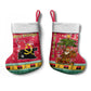 Angola Christmas Stocking Santa Gifts and National Flag Map Motif - African Pride