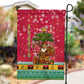 Angola Christmas Garden Flag Santa Gifts and National Flag Map Motif - African Pride