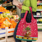 Angola Christmas Grocery Bag Santa Gifts and National Flag Map Motif - African Pride