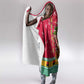 Angola Christmas Hooded Blanket Santa Gifts and National Flag Map Motif - African Pride
