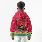 Angola Christmas Kid Hoodie Santa Gifts and National Flag Map Motif - African Pride