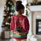 Angola Christmas Kid Ugly Christmas Sweater Santa Gifts and National Flag Map Motif - African Pride