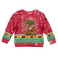 Angola Christmas Kid Ugly Christmas Sweater Santa Gifts and National Flag Map Motif - African Pride