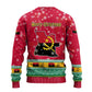 Angola Christmas Ugly Christmas Sweater Santa Gifts and National Flag Map Motif - African Pride