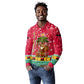 Angola Christmas Long Sleeve Polo Shirt Santa Gifts and National Flag Map Motif - African Pride