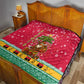 Angola Christmas Quilt Santa Gifts and National Flag Map Motif - African Pride