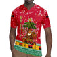 Angola Christmas Rugby Jersey Santa Gifts and National Flag Map Motif - African Pride