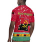 Angola Christmas Rugby Jersey Santa Gifts and National Flag Map Motif - African Pride