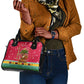 Angola Christmas Shoulder Handbag Santa Gifts and National Flag Map Motif - African Pride