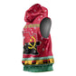 Angola Christmas Sleeveless Hoodie Santa Gifts and National Flag Map Motif - African Pride