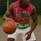 Angola Christmas Sleeveless Hoodie Santa Gifts and National Flag Map Motif - African Pride