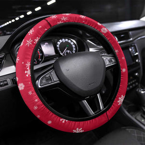 Angola Christmas Steering Wheel Cover Santa Gifts and National Flag Map Motif - African Pride