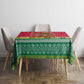Angola Christmas Tablecloth Santa Gifts and National Flag Map Motif - African Pride