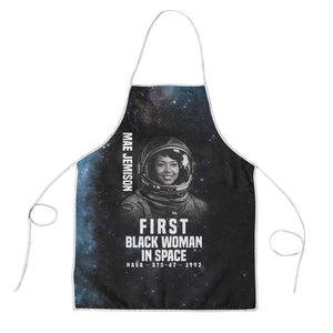 Mae Jemison Apron with NASA Spacesuit Portrait, First Black Woman - African Pride