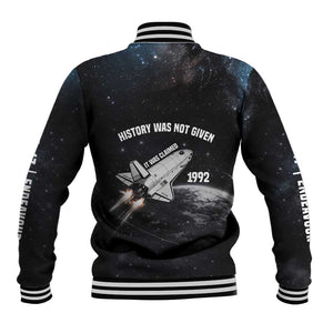Mae Jemison Baseball Jacket with NASA Spacesuit Portrait, First Black Woman - African Pride