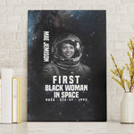 Mae Jemison Canvas Wall Art with NASA Spacesuit Portrait, First Black Woman - African Pride