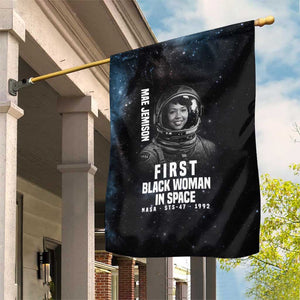Mae Jemison Garden Flag with NASA Spacesuit Portrait, First Black Woman - African Pride