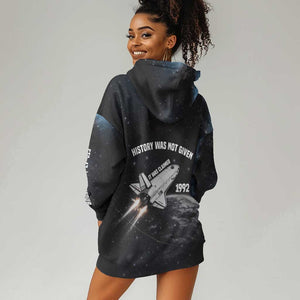 Mae Jemison Hoodie Dress with NASA Spacesuit Portrait, First Black Woman - African Pride