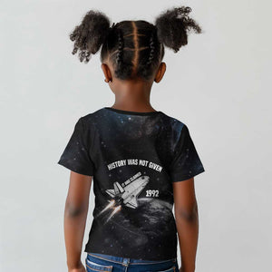 Mae Jemison Kid T shirt with NASA Spacesuit Portrait, First Black Woman - African Pride
