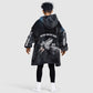 Mae Jemison Kid Wearable Blanket Hoodie with NASA Spacesuit Portrait, First Black Woman - African Pride
