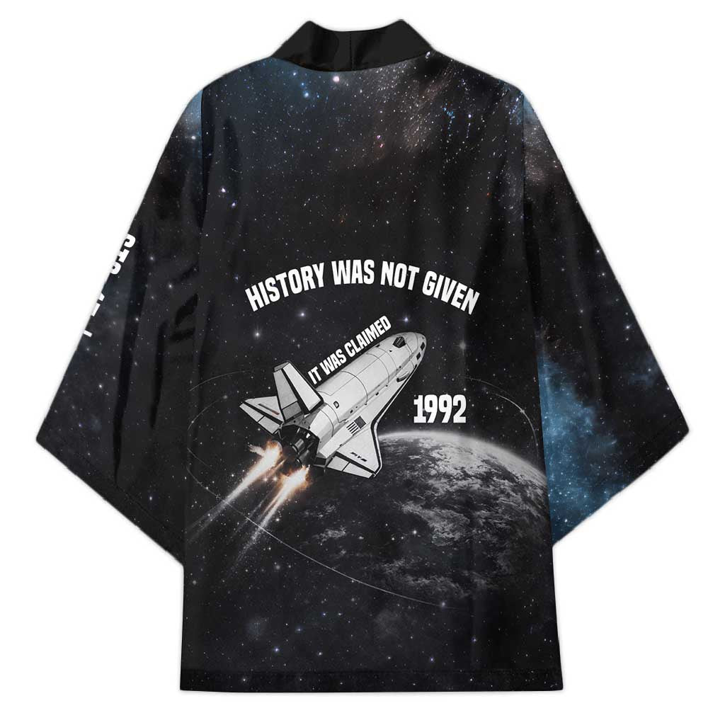 Mae Jemison Kimono with NASA Spacesuit Portrait, First Black Woman - African Pride