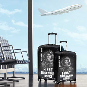 Mae Jemison Luggage Cover with NASA Spacesuit Portrait, First Black Woman - African Pride