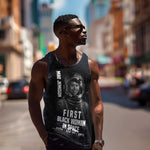 Mae Jemison Men Tank Top with NASA Spacesuit Portrait, First Black Woman - African Pride