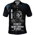 Mae Jemison Polo Shirt with NASA Spacesuit Portrait, First Black Woman - African Pride