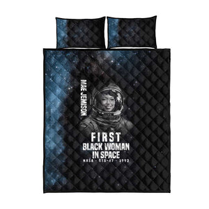 Mae Jemison Quilt Bed Set with NASA Spacesuit Portrait, First Black Woman - African Pride