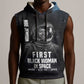 Mae Jemison Sleeveless Hoodie with NASA Spacesuit Portrait, First Black Woman - African Pride