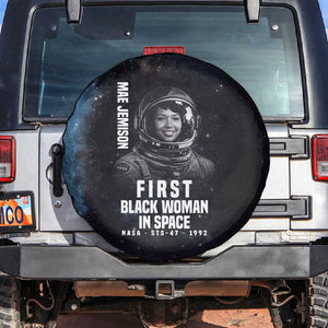 Mae Jemison Spare Tire Cover with NASA Spacesuit Portrait, First Black Woman - African Pride