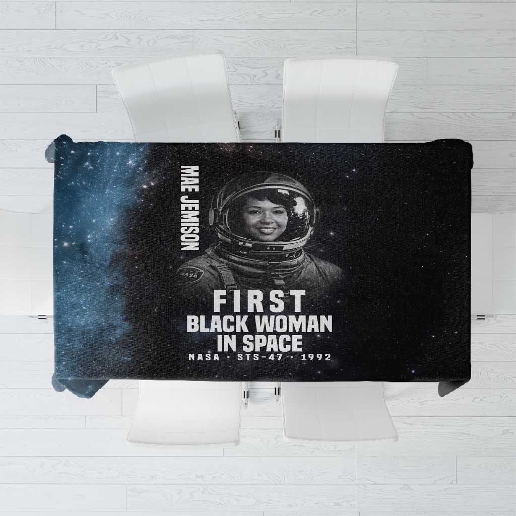 Mae Jemison Tablecloth with NASA Spacesuit Portrait, First Black Woman - African Pride