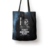 Mae Jemison Tote Bag with NASA Spacesuit Portrait, First Black Woman - African Pride