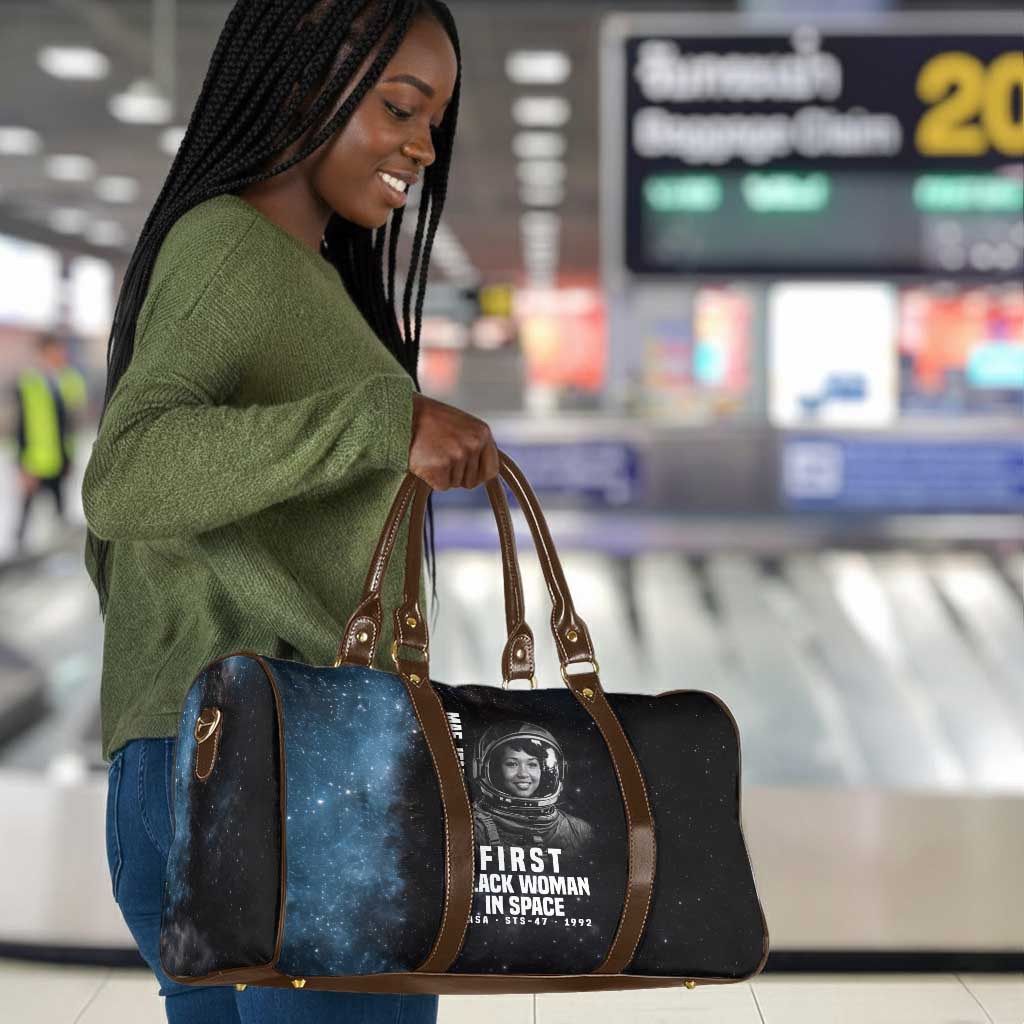 Mae Jemison Travel Bag with NASA Spacesuit Portrait, First Black Woman - African Pride