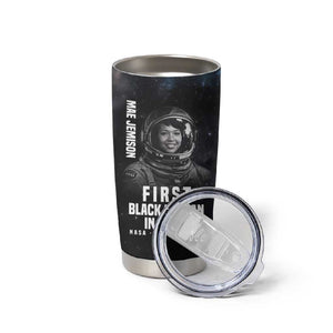 Mae Jemison Tumbler Cup with NASA Spacesuit Portrait, First Black Woman - African Pride