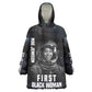 Mae Jemison Wearable Blanket Hoodie with NASA Spacesuit Portrait, First Black Woman - African Pride