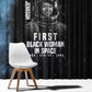 Mae Jemison Window Curtain with NASA Spacesuit Portrait, First Black Woman - African Pride