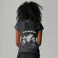 Mae Jemison Women V-Neck T-Shirt with NASA Spacesuit Portrait, First Black Woman - African Pride