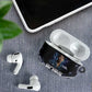 Mae Jemison AirPods Case with Space Portrait Design, Science Has No Boundaries Quote and DNA Book Elements - African Pride