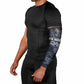 Mae Jemison Arm Sleeves with Space Portrait Design, Science Has No Boundaries Quote and DNA Book Elements - African Pride